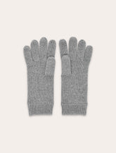 Kid - Chloé Cotton Wool Knit Gloves Grey -  | Spazio Pritelli
