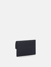 Saint Laurent Uptown flap card case in grain de poudre leather -  | Spazio Pritelli