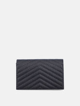 Saint Laurent Cassandre Envelope Chain Wallet in grain de poudre leather -  | Spazio Pritelli