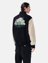 HUF Global Transit black wool varsity jacket -  | Spazio Pritelli