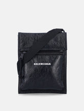 Balenciaga Black Grained Leather Crossbody Bag -  | Spazio Pritelli