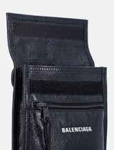 Balenciaga Black Grained Leather Crossbody Bag -  | Spazio Pritelli