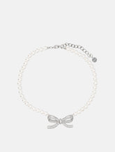 Pearl Bow Necklace -  | Spazio Pritelli