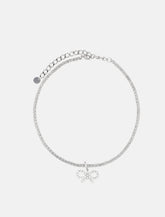 Crystal Bow Tennis Necklace -  | Spazio Pritelli