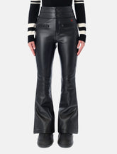 Perfect Moment black faux leather flared ski pants -  | Spazio Pritelli