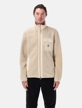 Moncler teddy zip-up sweatshirt with nylon pocket -  | Spazio Pritelli