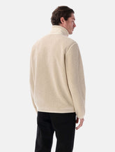 Moncler teddy zip-up sweatshirt with nylon pocket -  | Spazio Pritelli