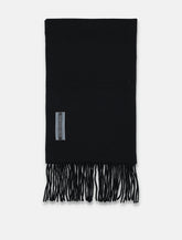 Our Legacy Black Wool Scarf with Fringes -  | Spazio Pritelli