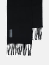 Our Legacy Black Wool Scarf with Fringes -  | Spazio Pritelli