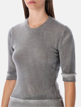 Our Legacy Dual grey spray-dye wool knit top -  | Spazio Pritelli