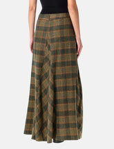 Our Legacy Rebel green checked wool skirt -  | Spazio Pritelli