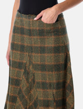 Our Legacy Rebel green checked wool skirt -  | Spazio Pritelli