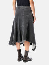 Our Legacy lounge cotton skirt with asymmetric hem -  | Spazio Pritelli