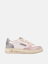 Autry Medalist Low Super Vintage Woman's Sneakers in White and Rose -  | Spazio Pritelli