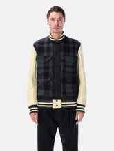 Junya Watanabe wool and leather varsity jacket -  | Spazio Pritelli