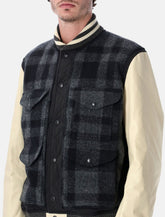 Junya Watanabe wool and leather varsity jacket -  | Spazio Pritelli
