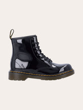 Dr. Martens 1460 J black patent leather lace-up boots for kids -  | Spazio Pritelli