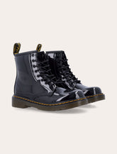 Dr. Martens 1460 J black patent leather lace-up boots for kids -  | Spazio Pritelli
