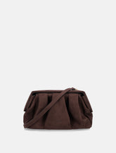 Themoirè Afrodite eco-suede clutch bag -  | Spazio Pritelli