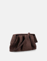Themoirè Afrodite eco-suede clutch bag -  | Spazio Pritelli