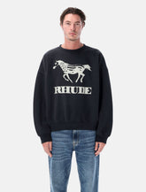 Rhude Dinero cotton crewneck sweatshirt -  | Spazio Pritelli