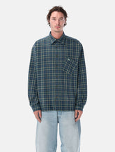 ERL green cotton check shirt -  | Spazio Pritelli