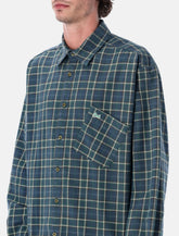 ERL green cotton check shirt -  | Spazio Pritelli