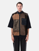 Gilet patchwork in pile Mix Boa and Wander -  | Spazio Pritelli