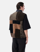 Gilet patchwork in pile Mix Boa and Wander -  | Spazio Pritelli