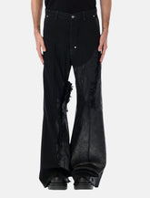 Rick Owens Joris black pants with distressed details -  | Spazio Pritelli