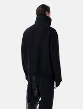 Rick Owens Blixia Short Coat black with Dracu collar -  | Spazio Pritelli