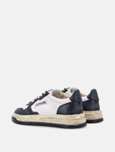 Autry x Maison Mihara Yasuhiro Medalist Low Super Vintage white and black leather woman's sneakers -  | Spazio Pritelli