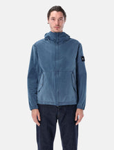 Stone Island Avid Light Indigo-TC hooded jacket -  | Spazio Pritelli