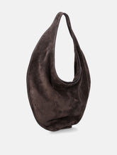 Maeden Market Tote Suede Leather Cocoa -  | Spazio Pritelli