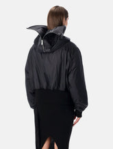 Rick Owens DRKSHDW black recycled nylon Alice cropped parka -  | Spazio Pritelli