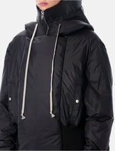 Rick Owens DRKSHDW black recycled nylon Alice cropped parka -  | Spazio Pritelli