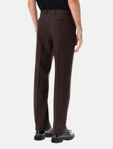 Sunflower wool twill trousers in brown -  | Spazio Pritelli