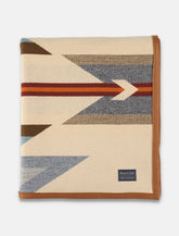 Multicolor acquard wool blanket wyheth trail -  | Spazio Pritelli