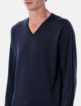 John Smedley Blenheim extra fine merino wool V-neck jumper -  | Spazio Pritelli