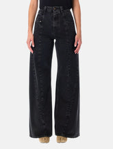 Maison Margiela High-Waisted Wide-Leg Black Jeans -  | Spazio Pritelli