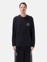 Y-3 NBHD long sleeve black cotton t-shirt -  | Spazio Pritelli