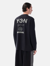 Y-3 NBHD long sleeve black cotton t-shirt -  | Spazio Pritelli