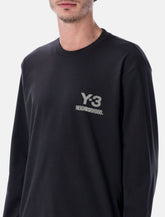 Y-3 NBHD long sleeve black cotton t-shirt -  | Spazio Pritelli