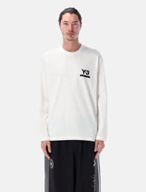 Y-3 NBHD long sleeve white cotton t-shirt -  | Spazio Pritelli