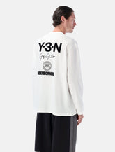 Y-3 NBHD long sleeve white cotton t-shirt -  | Spazio Pritelli