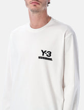 Y-3 NBHD long sleeve white cotton t-shirt -  | Spazio Pritelli