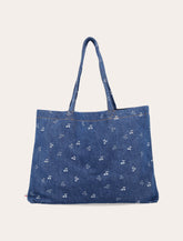 Bonpoint girls’ reversible denim tote bag with cherry motif -  | Spazio Pritelli
