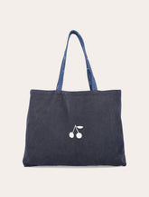 Bonpoint girls’ reversible denim tote bag with cherry motif -  | Spazio Pritelli
