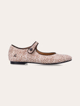Ella leopard print leather Mary Janes Bonpoint for girl -  | Spazio Pritelli