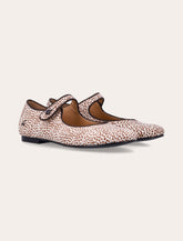 Ella leopard print leather Mary Janes Bonpoint for girl -  | Spazio Pritelli